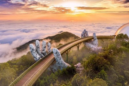 Da Nang Private Car Golden Bridge My Son and Marble Mountains