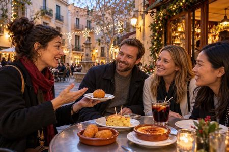 Barcelona Christmas Holiday Gràcia Tapas & Vermouth Food Walk