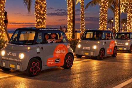 Málaga Christmas Lights & Night Tour by Electric Car