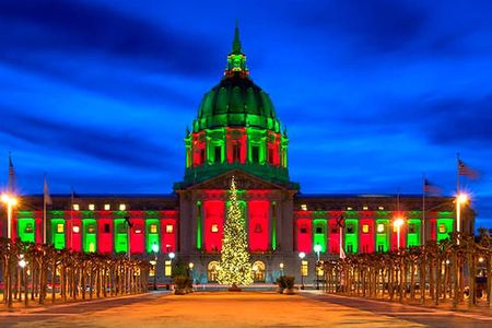 San Francisco Holiday Lights Tour by Open-top Bus with Guide