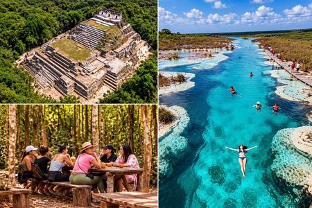 Bacalar: Ichkabal Mayan Ruins + Los Rápidos