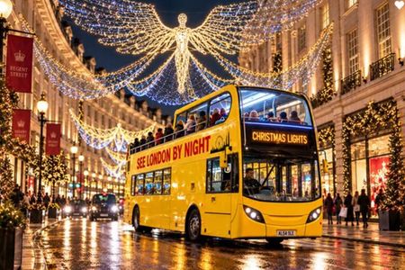 London Christmas Lights Open-Top Bus Tour with live guide