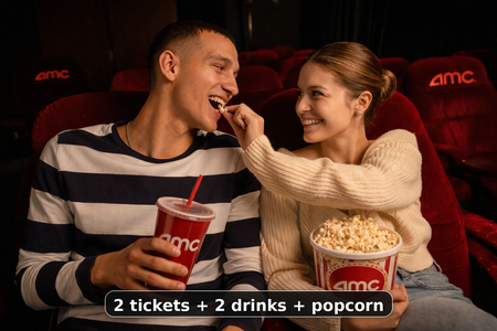 AMC Theatres® Movie Tickets for Two + 🥤+🍿