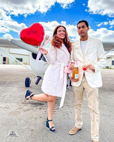 Luxury private flight in Miami