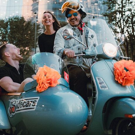 Vespa Sidecar Experience with Tacos
