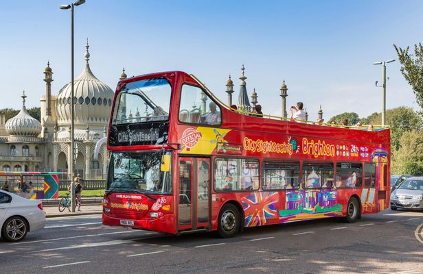 City Sightseeing hop-on hop-off bus tour of Brighton