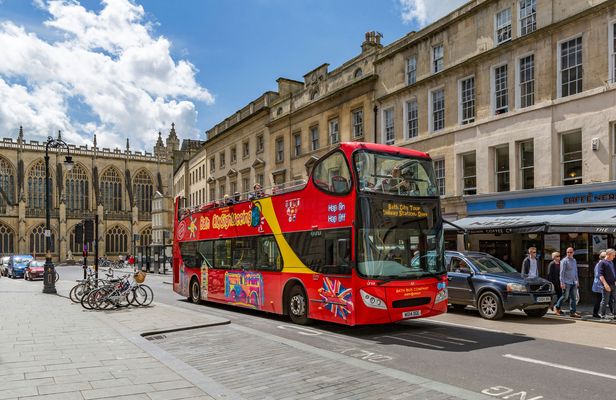 Hop-on hop-off City Sightseeing bus tour of Bath