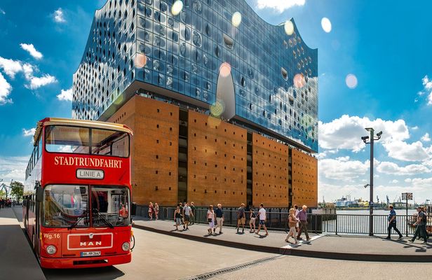 Hamburg hop-on hop-off bus tour 1-day ticket