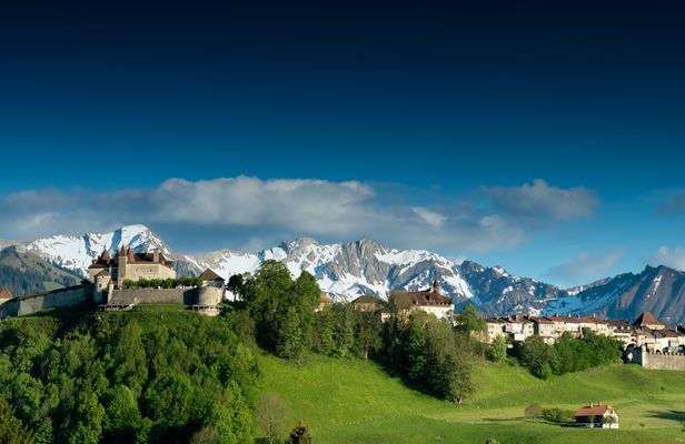 Gruyères, cheese museum and chocolate factory tour from Lausanne by bus