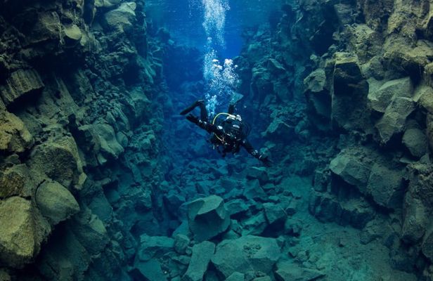 Deep into the blue diving day-tour in Silfra