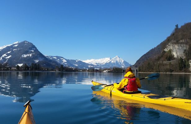 Winter Half Day Kayak tour on Lake Brienz