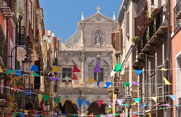 Cagliari self-balancing scooter tour with aperitivo
