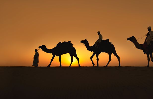 Champagne private desert safari at Bassata Camp from Ras Al Khaimah