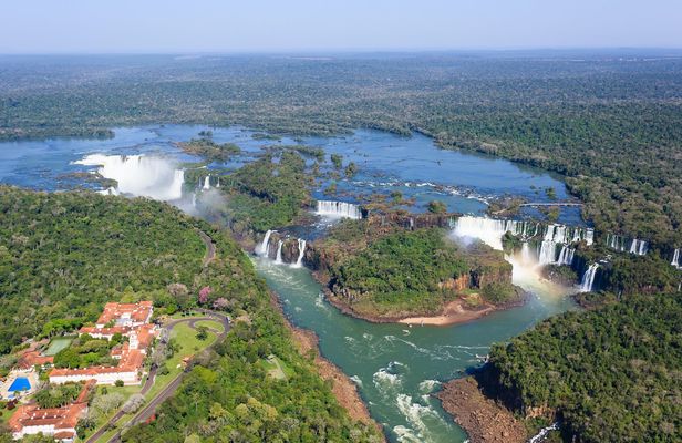 Iguassu Falls Brazil side with optional Macuco safari, helicopter flight, and Bird Park