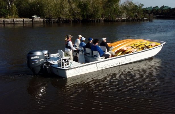 Everglades National Park boat assisted kayak eco-tour