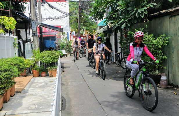 Bike and Canal boat tour of Bangkok with lunch