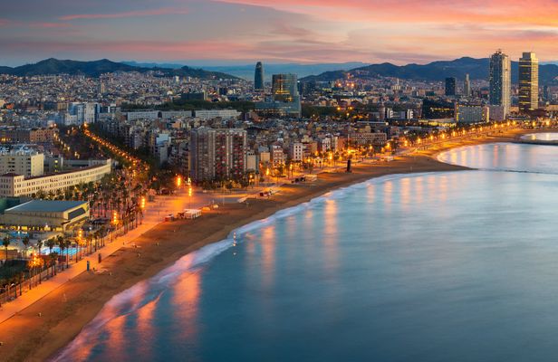 Barcelona small-group evening bike tour