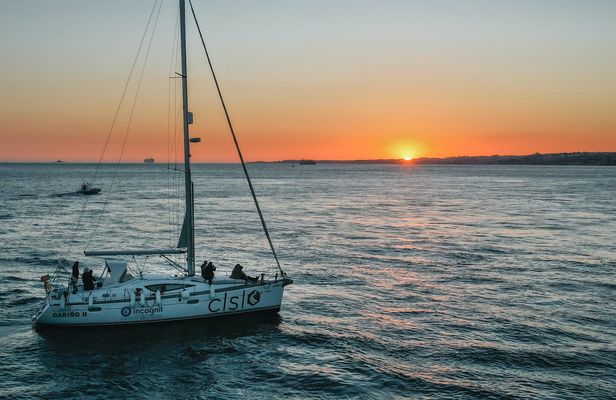 Lisbon sailboat tour at sunset