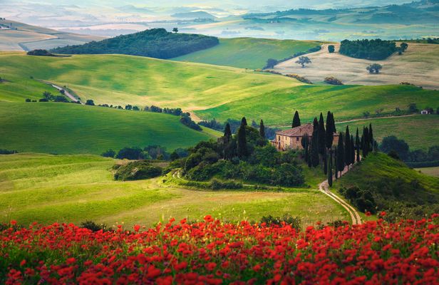 Pienza and Montepulciano food and wine tour from Siena