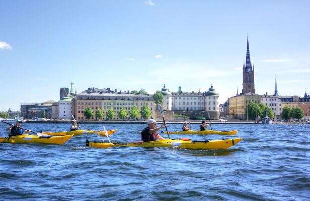 Stockholm city evening kayak tour