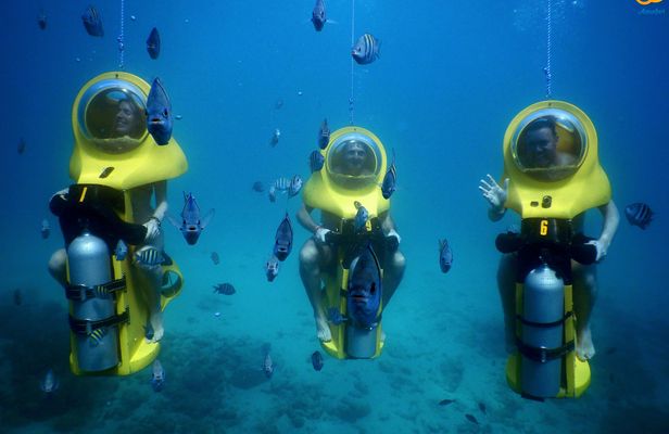 Aquafari underwater scooter tour