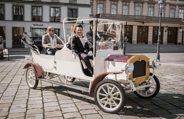 Vienna sparkling sightseeing in a classic electric car