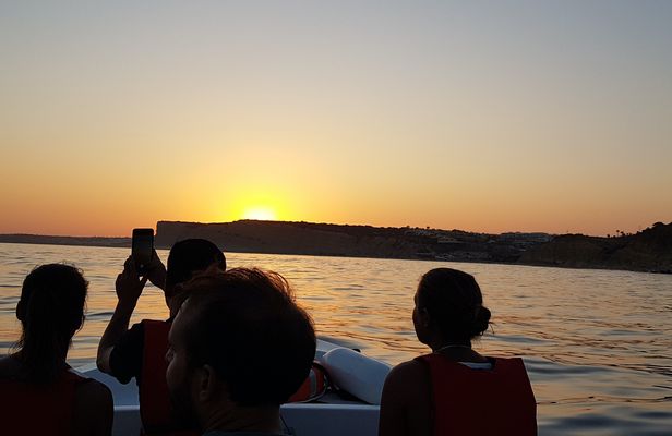 Ponta da Piedade boat tour at sunset