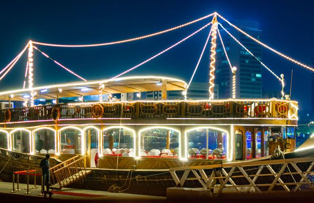 Dhow dinner cruise with transfer from Ajman