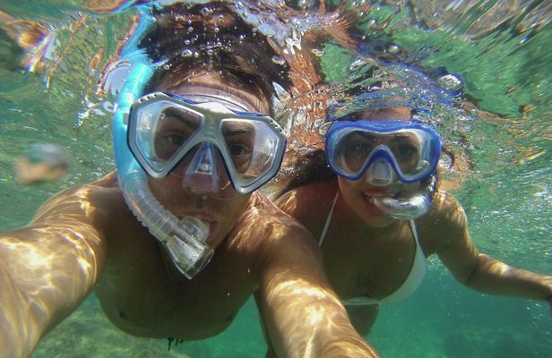 Hiking and snorkeling around an island in Marseille