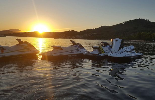Mallorca jet ski excursion at sunset