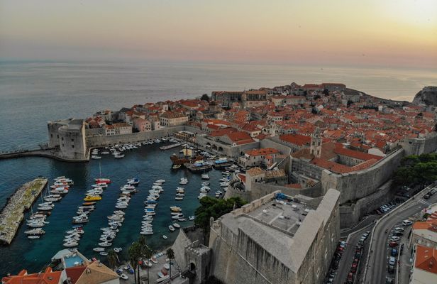 Evening stroll through the old town in Dubrovnik