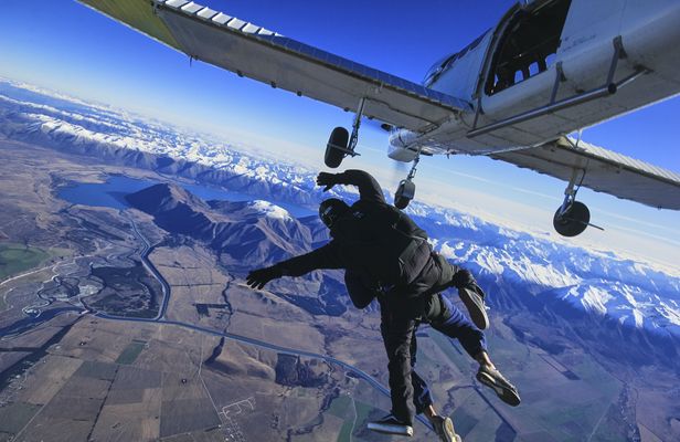 10,000ft skydive tandem over Mt. Cook