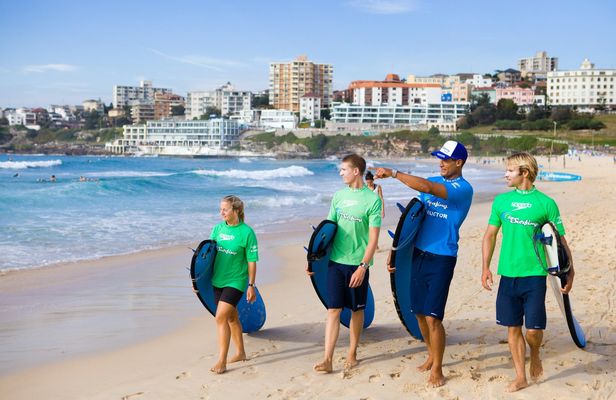 Beginner surf lesson at Bondi Beach