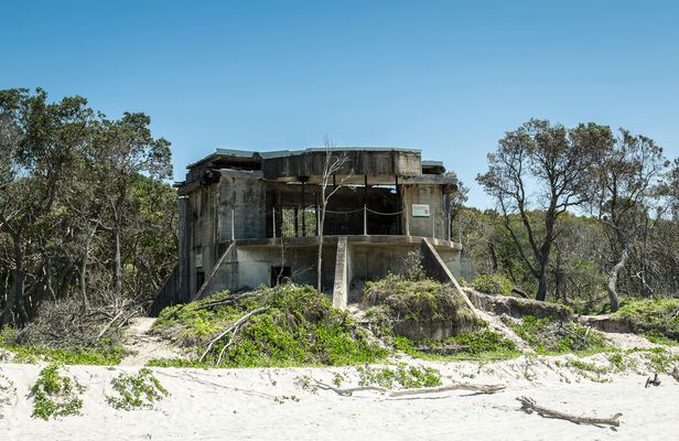 Bribie Island 4WD beach and bunker tour