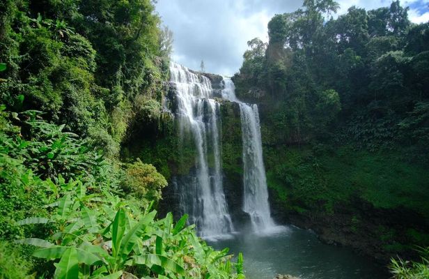 Tad Fane waterfall and Bolaven Plateau coffee full-day from Pakse