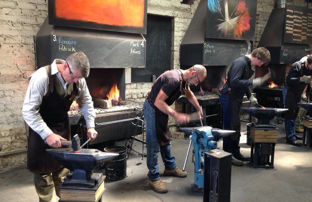 Guided forging hot steel class in Footscray