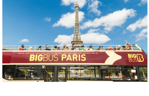 48h hop-on hop-off Big Bus tour of Paris with panoramic river cruise