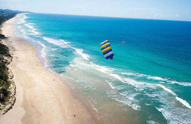 Skydiving experience over Noosa