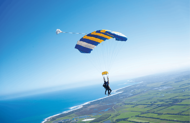 Skydiving experience over Great Ocean Road