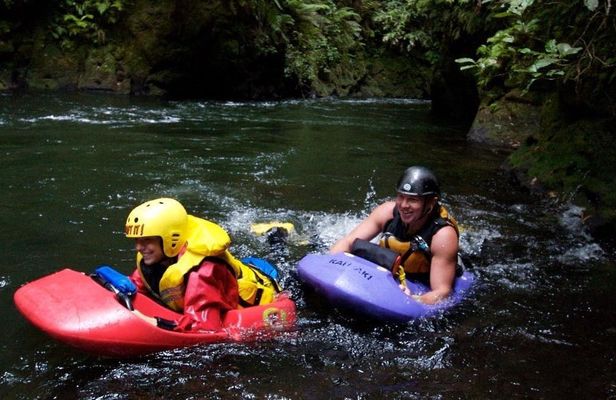 Mount Tarawera and Kaituna sledge combo tour