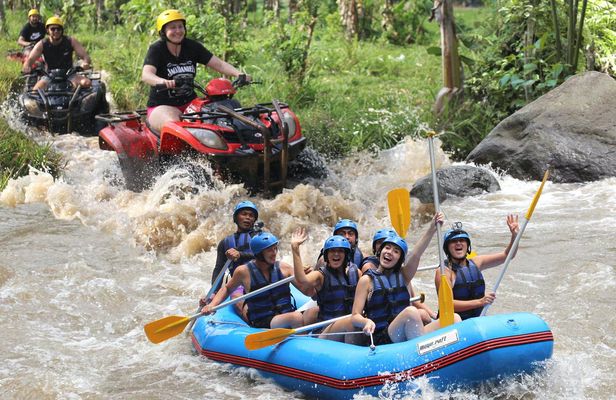 Bali outdoor adventure with quad bikes and rafting