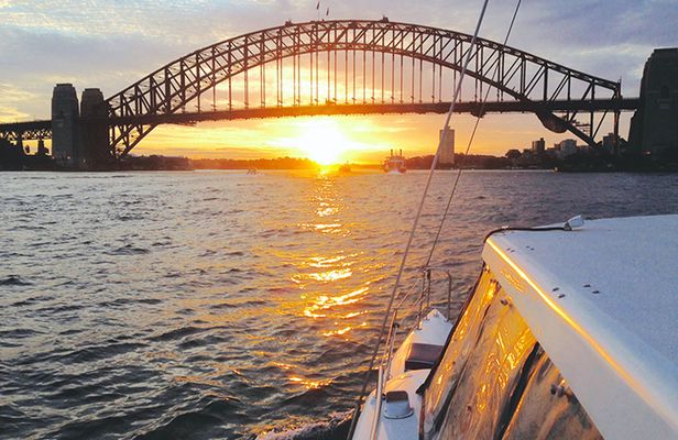 Sunset and sparkle harbor cruise