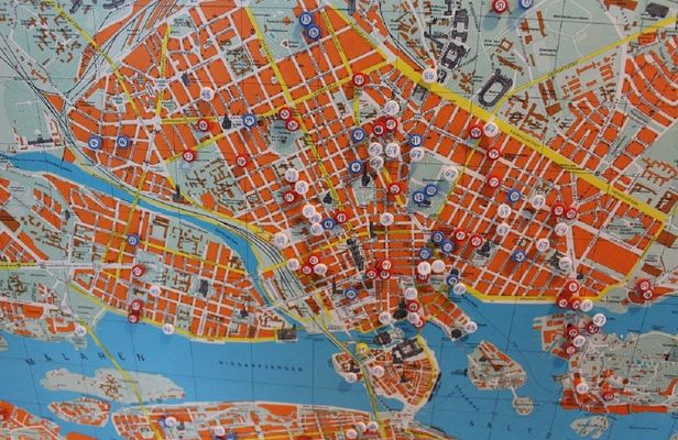 Walking tour through Stockholm spy city