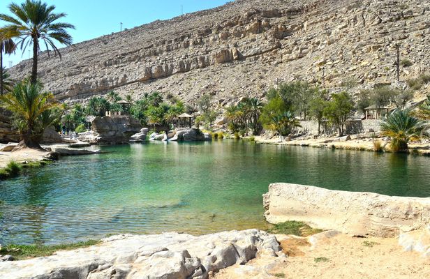 Private tour to Wadi Bani Khalid and desert villages from Muscat with lunch