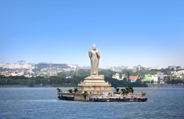 Evening walking tour around Hussain Sagar Lake in Hyderabad