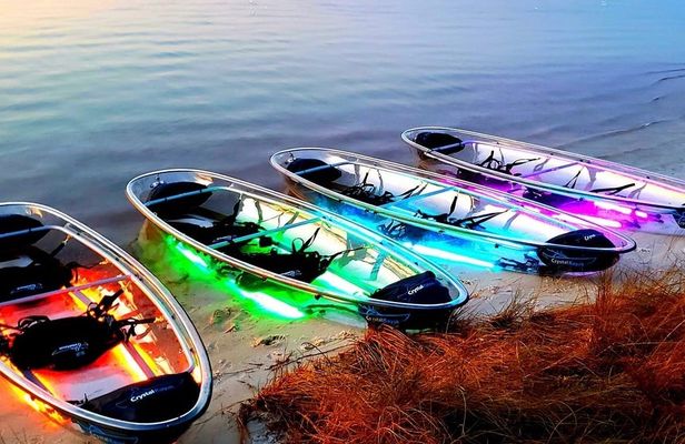 Lagunas Pensacola Beach night time glow paddle experience