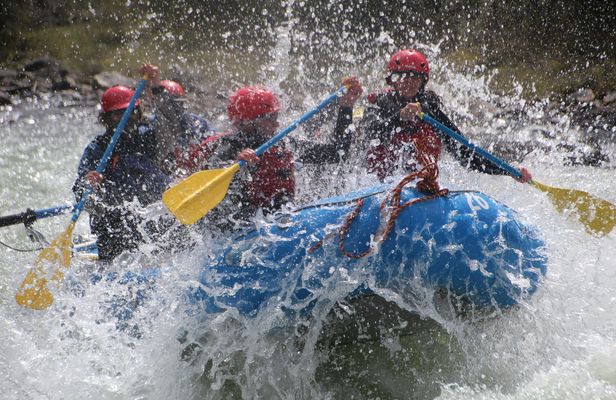 Sunwapta river rafting adventure with transportation