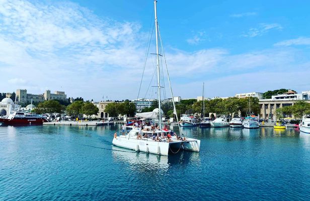 Catamaran day cruise with lunch in Rhodes