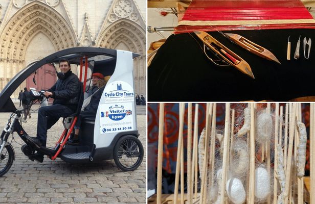Lyon capital of Silk pedicab tour