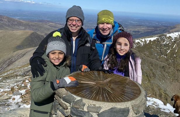Summit of Snowdon hiking guided tour